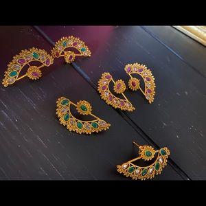 Jacket earrings. 3 earrings in 1. Ask me how